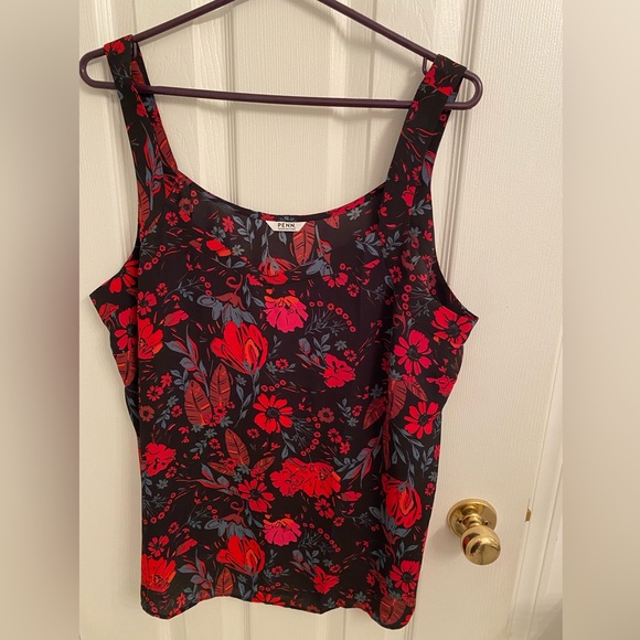 NWOT - Penningtons Floral pattern tank - sz X - Picture 1 of 4